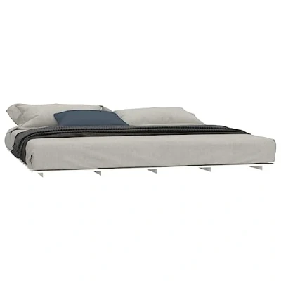 Afbeelding van Bedframe massief grenenhout wit 200x200 cm
