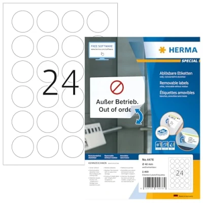 Afbeelding van Etiket HERMA 4476 40mm 2400st
