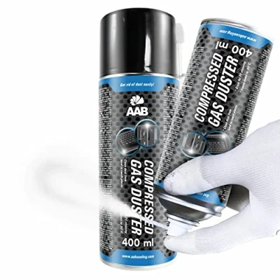 Afbeelding van AABCOOLING Compressed Gas Duster 400 ml voorbereiding voor reiniging en invriezen, koude spray, diepvriesspray met buis, koelspray, koelkastspray, vriesset