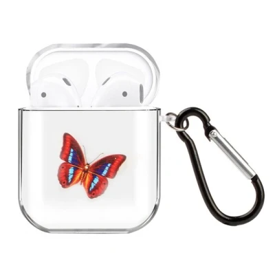 Afbeelding van AirPods 1/2 hoesje Painting series hard case Vlinder Schokbestendig