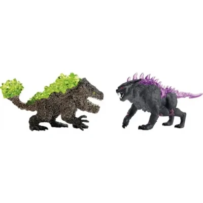 Afbeelding van schleich ELDRADOR CREATURES Shaduw Lynx vs. Rotsbreker 70827