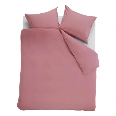 Afbeelding van Ambiante Cotton Uni dekbedovertrek Tweepersoons 200x200/220 Roze