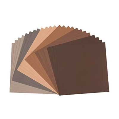Afbeelding van Vaessen Creative Florence Cardstock, Stevig Kaartpapier 216g Bruin, 24 Stuks. 30,5 x cm