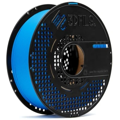 Afbeelding van 3DFILS PLA filament voor 3D printen Neat Winding esdraad Max: 1,75 mm, 1 kg, elektrisch blauw