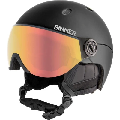Afbeelding van Sinner Titan Visor Unisex Skihelm Met Vizier (maat: 62, Zwart)