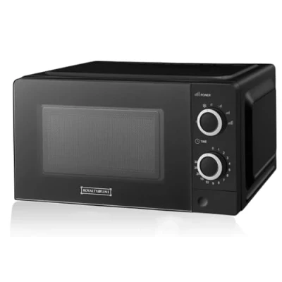Afbeelding van Royalty Line® MWO3818 Solo Magnetron 20 Liter Microgolf 700W Microwave Met 6 Vermogensniveaus Zwart