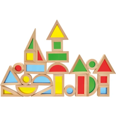 Afbeelding van EduPlay Houten Blokken Regenboog