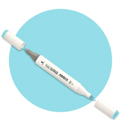 Afbeelding van Water Blue Twin Tip Alcohol Ink Marker