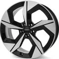 Afbeelding van DEZENT 5 gat 19duim 112mm lichtmetalen Velg ao dark zwart TAO9J8BP50E 7.5duim 50mm 57.1mm