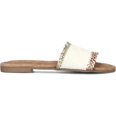 Afbeelding van Lazamani Dames Slippers 33.486 Off White Maat 36