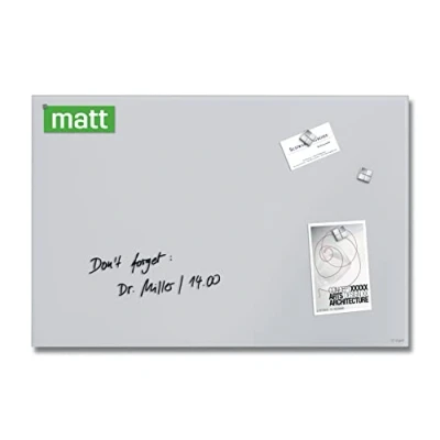 Afbeelding van Sigel glasmagneetbord Artverum 60x40cm lichtgrijs SI GL516