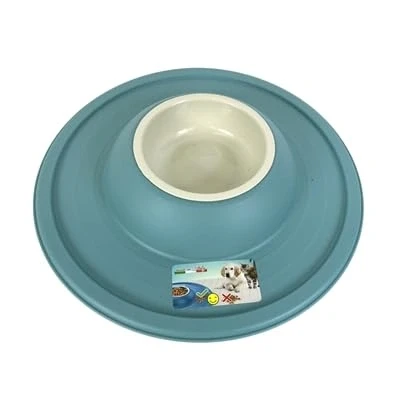 Afbeelding van Happy Pet Mad About Pets Voerbak / Drinkbak Volcano Lichtblauw 39X39X6 CM 600 ML