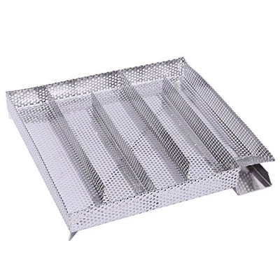 Afbeelding van BBQ Toro koude rookgenerator voor besparingen, van roestvrij staal roken en roken, rookgenerator, voedselrookoven, rookoven (27 x 26,5 cm)