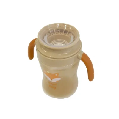 Afbeelding van Bo Jungle Drinkbeker kinderservies antilekbeker 360 240 ml Met handgrepen en deksel Royal Foxy Drinking Cup