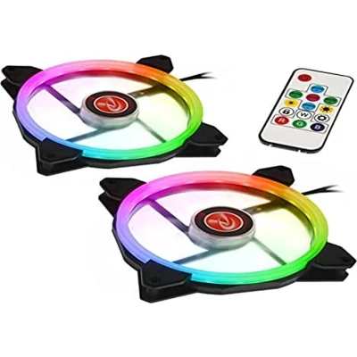 Afbeelding van Raijintek IRIS 14 Rainbow RGB LED LŸfter, 2er Set inkl. Controller 140mm