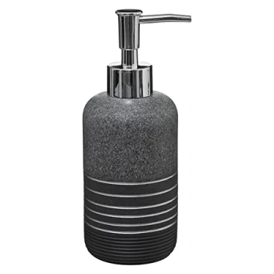 Afbeelding van 5five Zeeppompje/zeepdispenser van kunststeen zilver 300 ml