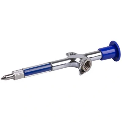 Afbeelding van M wave Vetspuit Grease Gun 17 X 2 Cm Aluminium Zilver/blauw