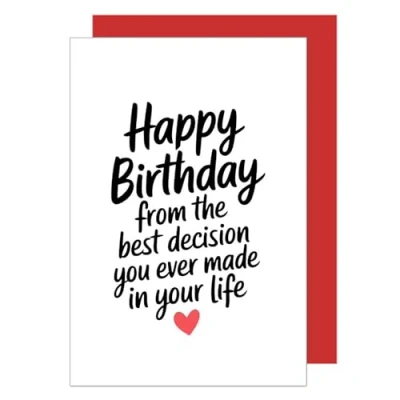 Afbeelding van Edition Seidel Hoogwaardige verjaardagskaart met envelop, wenskaart spreuk &quot;Happy Birthday&quot; voor mannen, vrouwen, vriend, vriendin (G3664 SW024)