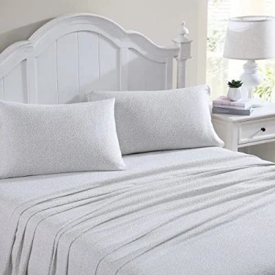 Afbeelding van Laura Ashley Beddengoed van geborsteld katoenflanel voor extra zachtheid en comfort (Chelsie Vine grijs, queensize bed)