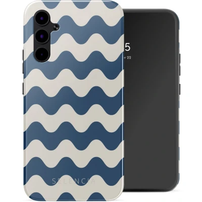 Afbeelding van Selencia Hoesje Geschikt voor Samsung Galaxy A34 (5G) Vivid Backcover Wave Vibes Classic Blue