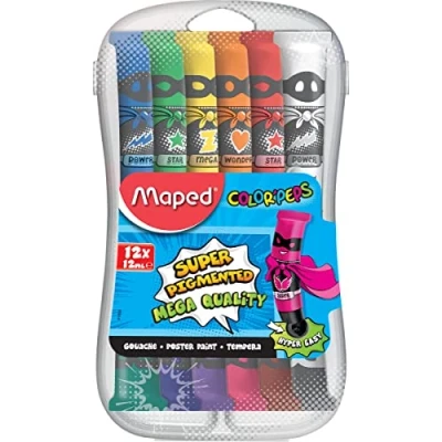 Afbeelding van Maped Plakkaatverf Color&#039;peps, 12 Ml, Tubes In Een Plastic Etui