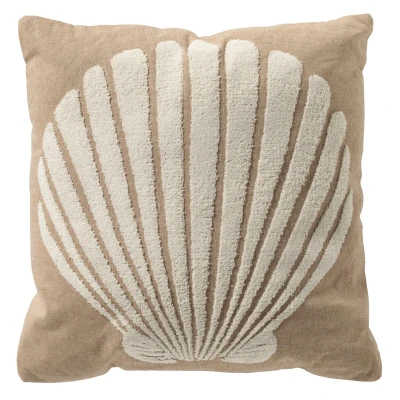 Afbeelding van Dutch Decor MERLIJN Kussenhoes 45x45 cm Irish Cream beige met rits zonder binnenkussen
