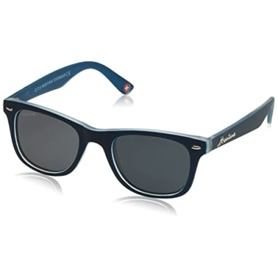 Afbeelding van Montana carré Unisexe Navy Blue Rubbertouch Gris Polarisé MP41 Lunettes de soleil