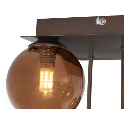Afbeelding van QAZQA athens Design Plafondlamp 5 lichts L 25.5 cm Brons Woonkamer Slaapkamer Keuken