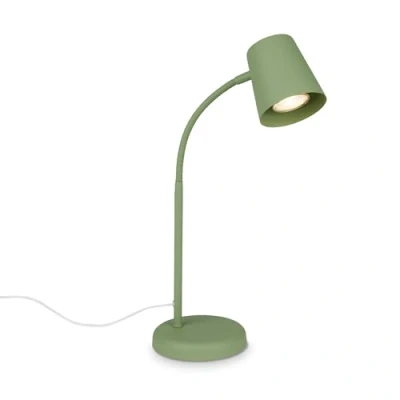 Afbeelding van BRILONER SKRIVA Bedlamp, bureaulamp draaibaar, tafellamp GU10 voor thuiskantoor met snoerschakelaar, leeslamp, Lime Green
