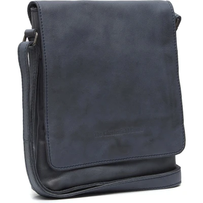 Afbeelding van The Chesterfield Brand Leren Schoudertas Navy Duncan