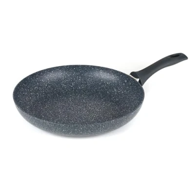 Afbeelding van Russell Hobbs RH00843EU Nightfall Stone braadpan, 30 cm, aluminium, anti aanbaklaag, gemakkelijk te reinigen, comfortabele en zachte handgreep, PFOA vrij, compatibel met inductiekookplaten
