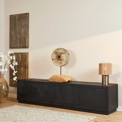 Afbeelding van TV meubel Brussel Black 200 cm