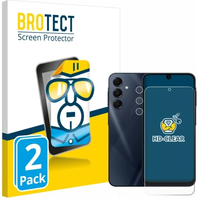 Afbeelding van BROTECT Screenprotector voor Samsung Galaxy A16 5G (Voor+Camera) Folie Beschermfolie transparant (2 Stuks)