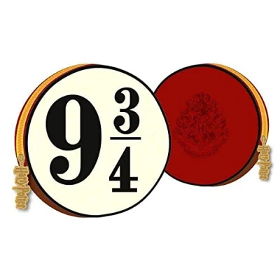 Afbeelding van Groovy Uk Harry Potter Hogwarts Express portemonnee 9 3/4 beige/zwart/bordeaux