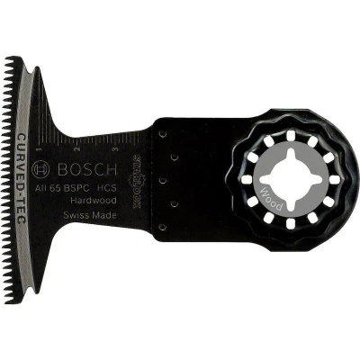 Image de BOSCH AII 65 BSPC HCS Lame de scie Starlock pour bois dur, Curved Tec x 40 mm 2608662356