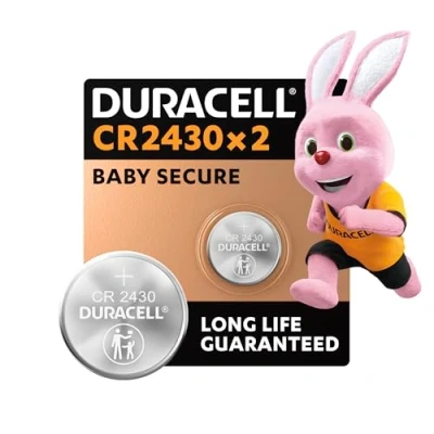 Image de Pack de 2 Piles Duracell CR2430 Gris