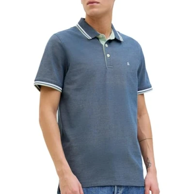 Image de JACK &amp; JONES JJEPAULOS Polo SS NOOS, Oceanview/détail : play, L