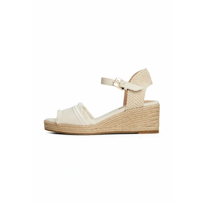 Afbeelding van Tommy Hilfiger Fringe Medium Espadrilles, Dames, Maat: 38, Muslin Textiel