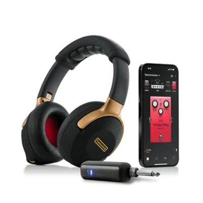 Afbeelding van Positive Grid Spark NEO Draadloze hoofdtelefoonversterker en AI aangedreven gitaarplatform met aangepaste audiodrivers, geluidsisolatie, Bluetooth streaming app