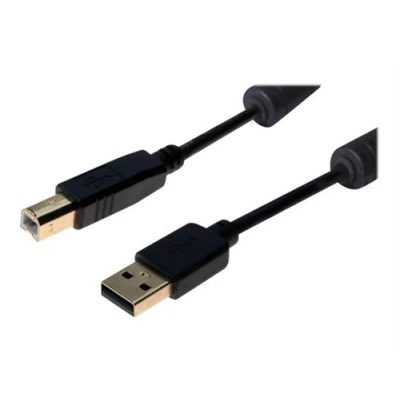 Afbeelding van exertis Connect USB kabel (M) naar type B 2.0 5 m zwart