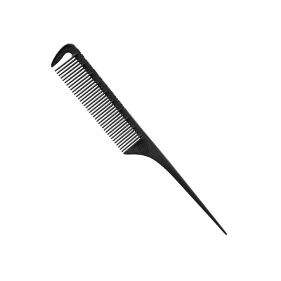 Afbeelding van Curve O Loves Color Tail Comb Super Fine Black 1St Kam