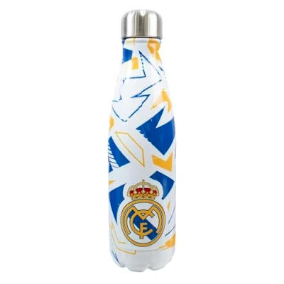 Afbeelding van Hy Pro Real Madrid CF Officieel gelicentieerde thermosfles, 500 ml, roestvrij staal, 0,5 l, geweldig voetbalcadeau idee