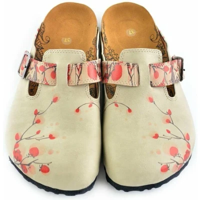 Afbeelding van GOBY Strawberries Clogs Slippers Hoge kwaliteit Handmade Maat 35