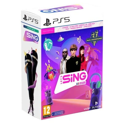 Image de Koch Media Let&#039;s Sing 2025 + 2 Micro Uk/fr PS5 (chanson Française)