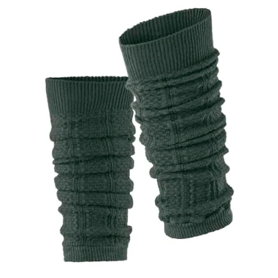 Afbeelding van FALKE Needlepoint W LW dikke katoenen wollen beenwarmers voor dames, groen (Thyme 7454), één maat