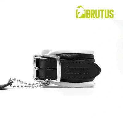 Afbeelding van BRUTUS Leren Enkelboeien Wit
