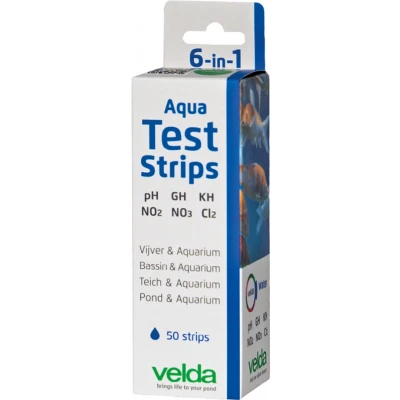 Afbeelding van Aqua Test Strips 6 in 1 vijveraccesoires Velda