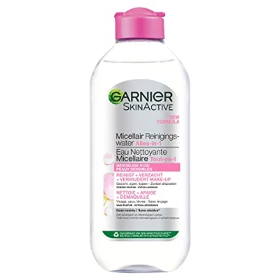 Image de Garnier SkinActive Eau micellaire nettoyante pour peau sensible Nettoyant doux Démaquillant 400ml