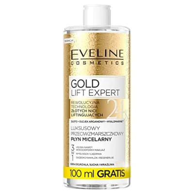 Afbeelding van Eveline Cosmetics Gold Lift Expert Luxe 3 in 1 micelvloeistof, 500 ml