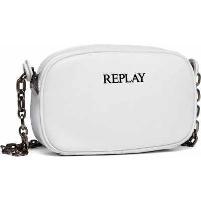 Afbeelding van REPLAY Schoudertas Crossbody Bag Optical White Wit